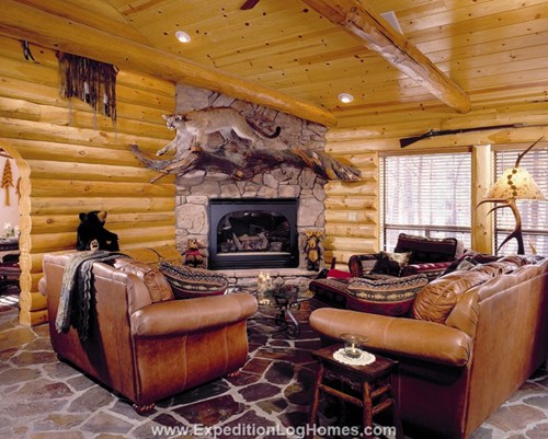 Great Rooms | Log & Timber Homes |Expedition Log and Timber Homes