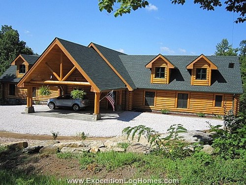 Craftsbury Log Floor Plan | Timber Floor Plan 5531 sq ft